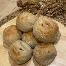[당일 구운 신선한 빵을 오후에 발송합니다] 통밀빵 통곡물빵 천연발효빵 운동빵 비건베이커리 통밀 모닝빵 팥빵 베이글 식빵 스콘 쿠키 통밀세상, 6_통밀 미니팥빵_8개입