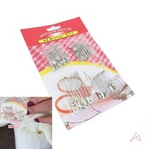 옷핀 4세트 은색 인형만들기 바느질하는법 압핀