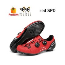 2022 사이클링 신발 mtb 자전거 스니커즈 클리트 미끄럼 방지 남성용 산악 스피드 카본, 40, red spd