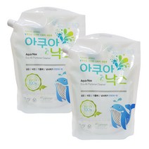 아쿠아낙스 리필 500ml 다목적 세정제 (살균 탈취 세정) 시계세척제 전해수 알칼리이온수, 1000ml, 2개