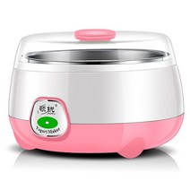휴대용 요구르트 메이커 자동 가정용 DIY 도구 주방 용품 스테인레스 스틸/PP 물 탱크 핑크 220V, 02 pink_01 미국