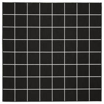 이케아 SVALLERUP 스발레루프 평직러그 실내외 - 블랙/화이트 200x200 cm