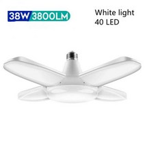 LED 차고 조명 접이식 램프 165-240V 홈 Led E27 38w 조정 가능한 패널 6500K 3000K, 03, CHINA