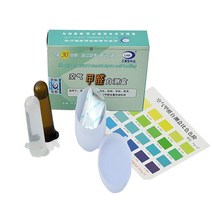 포름알데히드 측정기 1 상자 diy 포름 알데히드 공기 빠른 테스트 키트 가정용 실내, 없음