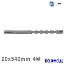 Foryou20690 함마 드릴 빗트 540mm 4날 1개 에어 유압 배관 비트 툴
