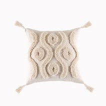 북유럽 수입 명품 쿠션 고급 쇼파 tassels 커버 45x45cm 베이지 화이트 베개, 8, 쿠션 커버45x45cm