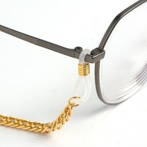 [풀리줄리] 아이업 볼드 체인 안경줄 안경스트랩목걸이 (골드)