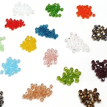 [크리스탈 주판알] 4mm 주판알 비즈 팔찌공예, 실버