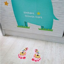 [RΘA] 조인컴퍼니 야광발바닥스티커 시리즈3 4종 택1 다용도 아기방꾸미기 팬시 아이 거실 놀이방꾸미기 도인테리어 ▷_β5243Ea, fβ_화살표F-260