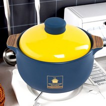 LEYDUN 내열냄비 뚝배기 2.8L 3.8L 4.8L, 용량 3810ML 3-5인용