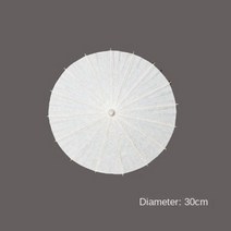 파티 용품 세트 백서 우산 여성 빈티지 댄스 소품 웨딩 호의 크리스마스 홈 천장, 종이 우산, 30cm 화이트