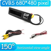 차량 블랙박스 채널 1 2 후방 카메라CCD HD 트렁크 핸들 후면보기 카메라 BMW 3 시리즈 F30 F34 2011-2019, 02 B150 CVBS 680x480