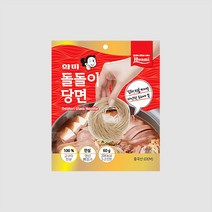 화미 돌돌이 당면 60g 소포장 당면사리 고구마전분 캠핑 찌개 탕 전골 떡볶이 재료 자른당면, 1