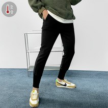 [기모]롱시보리 슬림라인 조거팬츠 - 2color