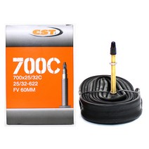 타보자고 자전거 튜브 700c 700x25c/700x28c/700x32c FV60 하이브리드 자전거 튜브 (25/32-622)