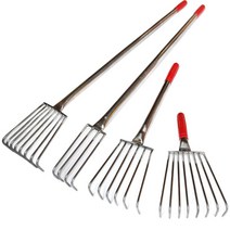 갯벌체험 갈퀴 도구 맛조개 조개잡이 조개 호미, 긴 106cm 8개의 이빨