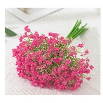 안개꽃 조화 꽃다발 10송이 10color 고급형 인테리어소품 꽃꽂이 부케 장식 소품 가랜드 리스, 블루