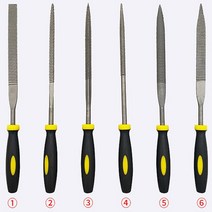 우드카빙키트 목공용 조각도 조각칼 세트 6 개 3x140mm 미니 바늘 파일 세트 파일 금속 유리 돌 보석 나무 조각 공예, [01] 6pcs