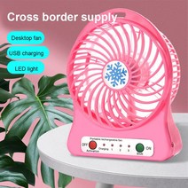 USB 데스크탑 소형 팬 학생용 충전식 미니 눈송이 야간 조명, [01] usb, [01] Pink, Pink+usb