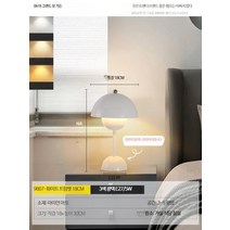 신제품 앤트레디션 플라워팟 충전식 스탠드 조명 무드등 테이블 램프 책상 버섯, 버드 스몰-18CM 화이트-삼색디밍-5W