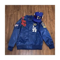 로스엔젤러스 다저스 Satin 봄버 자켓 2020 MLB World 시리즈 Champs Size 2XL