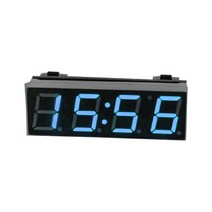 자동차 3 in 1 LED DIY 디지털 시계 온도 전압 모듈 전자 DC 7 ~ 20V, 파란색, 3개
