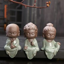 불교 용품 금강저 향 불상 부처 목탁 작은 불상 Tathagata 귀여운 모래 세라믹 차 애완 동물 액세서리 장, 04 G123
