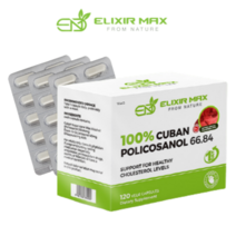 뉴질랜드 엘릭서맥스 쿠바산 폴리코사놀 66.8mg 60베지캡슐 사탕수수 policosanol, 3개, 60캡슐