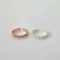 세인트메리 실버925 꽃 로즈골드 오픈 링 검지 중지 약지 반지