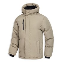 디바옴므 겨울 이중장금 지퍼 중량 패딩 후드 점퍼