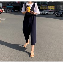 날개티셔츠+점프수트 코디세트