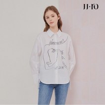 JJ지고트 JJ.ro 버튼 스트랩 드로잉 블라우스 GM2A0BLR2