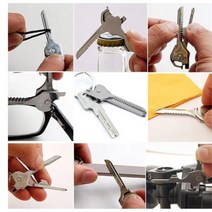 휴대용 미니 멀티툴 육각렌치 드라이버 오프너 열쇠고리 수공구 멀티툴 자전거 눈꽃렌치1+1, 눈꽃 렌치1+1