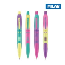 MILAN 밀란 컴팩트 선셋 볼펜 블루 잉크 1mm, 1개, 그린