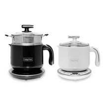 리빙코아 멀티쿡 전기포트 찜기 1.8L WPOT-1032, 블랙