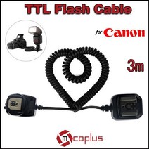 mcoplus meike 3m e-ttl ttl 오프 카메라 플래시 동기화 슈 코드 케이블 캐논 580ex 430ex ii 550ex oc-e, 없음
