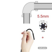가정용cctv 미니 내시경 카메라 방수 IP67 조정 가능한 소프트 와이어 6 led 7mm 내시경 카메라 안드로이드 USB 검사 카메라 자동차, CHINA_3.5m | 5.5mm and soft wi