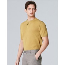 다니엘크레뮤 DC_22SS 하프슬리브 헨리넥 니트