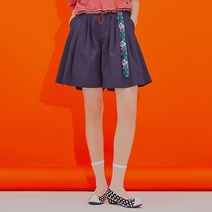 [꼬마크] 생활한복 여자 여름 주름 치마 바지 블루 RL22B150