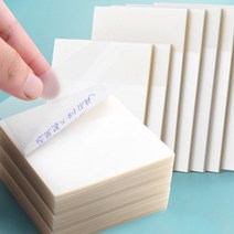 드로잉패드 투명 스티커 노트북 방수 애완 동물 메모 패드 학생 사무실 편지지 간단한, 50pcs 밝은 녹색