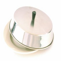 Crestware BC10S 10-Inch x 2-1/2-Inch Stainless Steel Basting Pan Cover with Tall Bakelite Knob Silv, 1