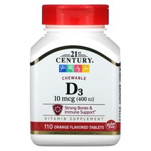 21세기 비타민 D3 츄어블 100MCG(400IU) 110정
