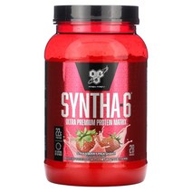 BSN 신타-6 울트라 프리미엄 프로틴 매트릭스 딸기 밀크셰이크 1.32kg(2.91lbs), 1319.95g, 3병