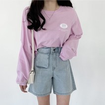 BLANC# 아웃 포켓 데님 숏 팬츠