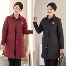 [엄마옷 로즈맘] 토라다이아누빔자켓2/할머니자켓 누빔자켓 60대여성옷 중년여성의류 롱자켓