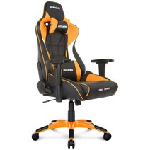 AKRacing 게이밍 의자 책상 의자 오렌지 Pro-X V2 고내구 PU 가죽 180도 리클라이닝 재택 리모트 5년 보증