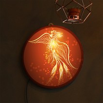 데코밍샵LED액자25R_풍수승천하는불새그림_LED조명액자_LED조명액자-ne595, 타입1 행운