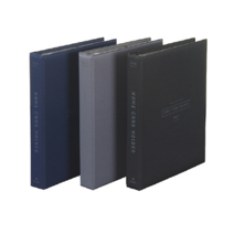 문화산업 명함첩 200/300/400/500명 3색 명함집, 청색, 200