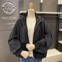 보니스팍스 NC02 백프린트 후드 숏 점퍼 2 B11JP030