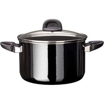 실리트 모데스토 라인 냄비 높이 24cm 유리뚜껑 6.4L 실라간 세라믹 인덕션 블랙 독일